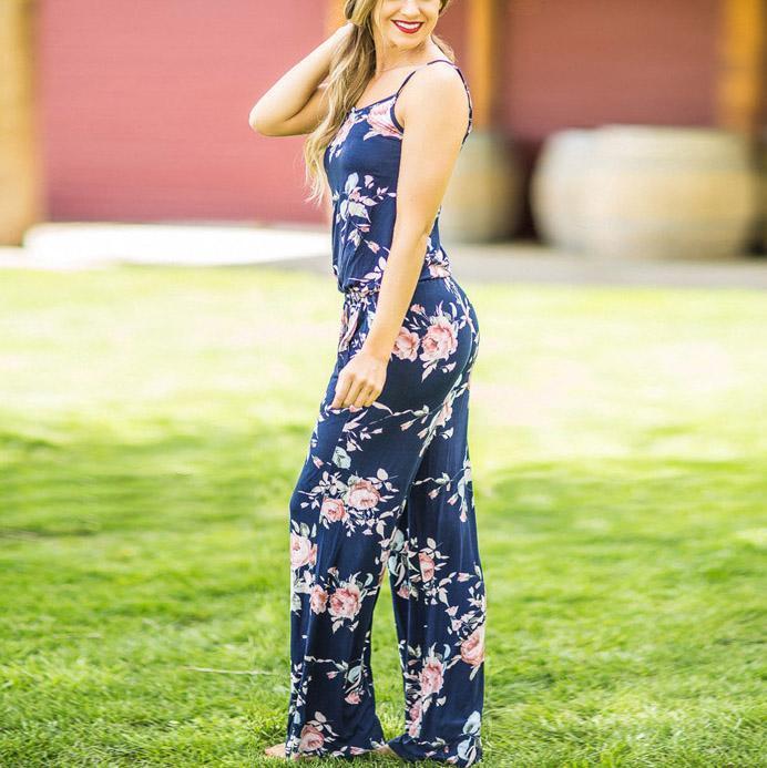 Super Comfy Floral Jumpsuit