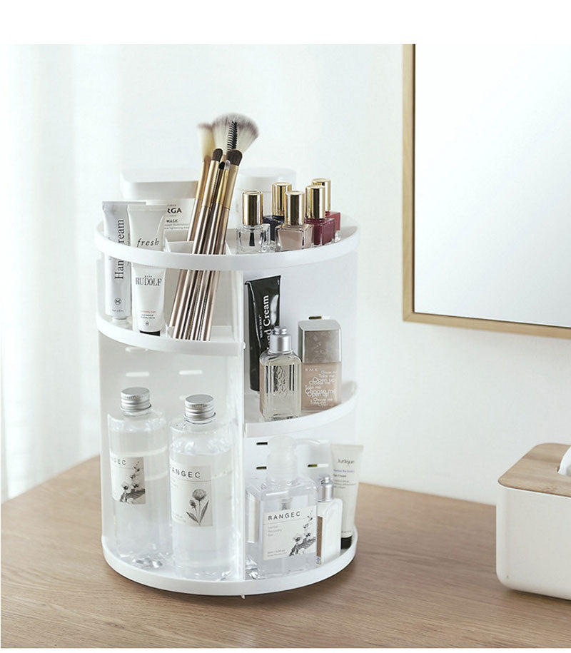 360-degree Rotating Makeup Organizer