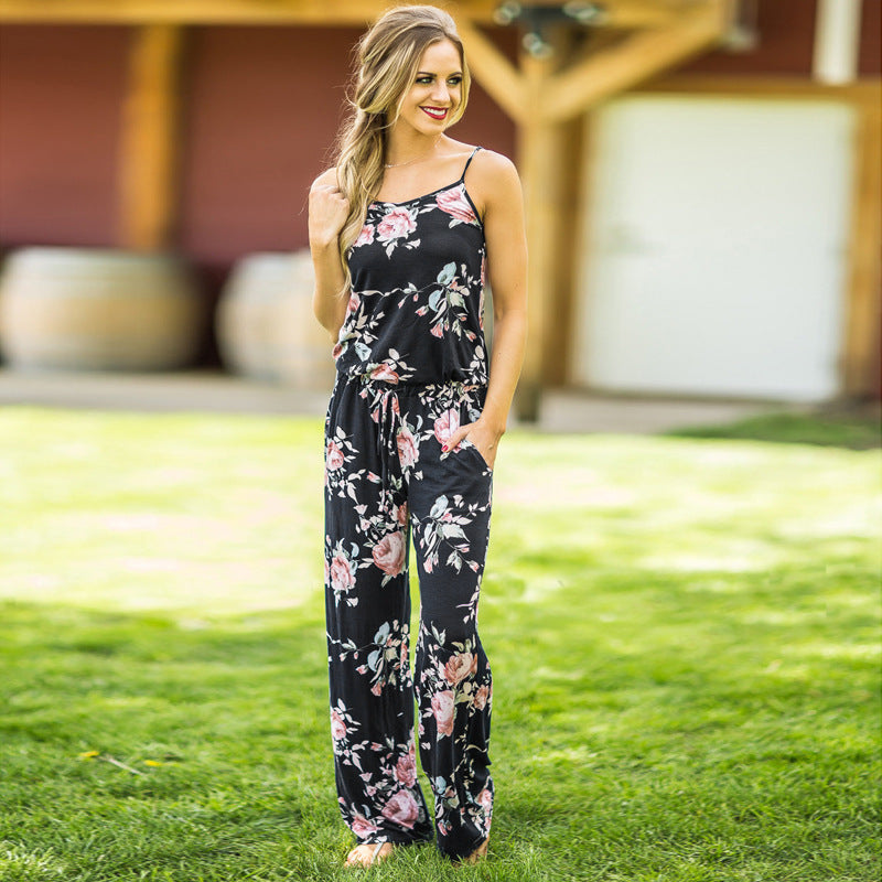 Super Comfy Floral Jumpsuit