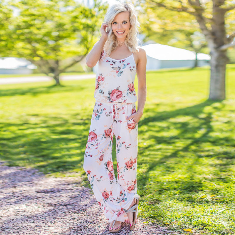 Super Comfy Floral Jumpsuit