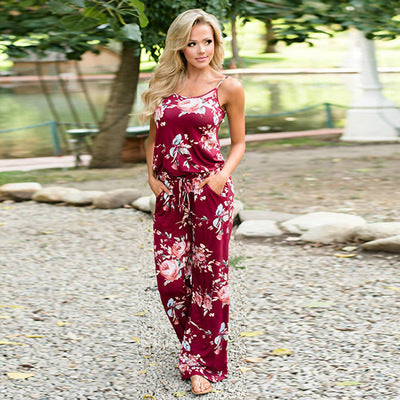 Super Comfy Floral Jumpsuit